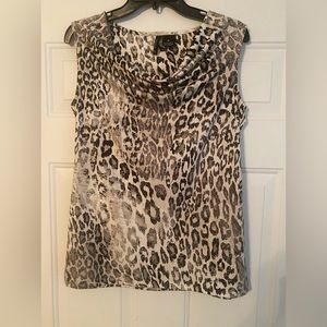 Sleeveless animal print